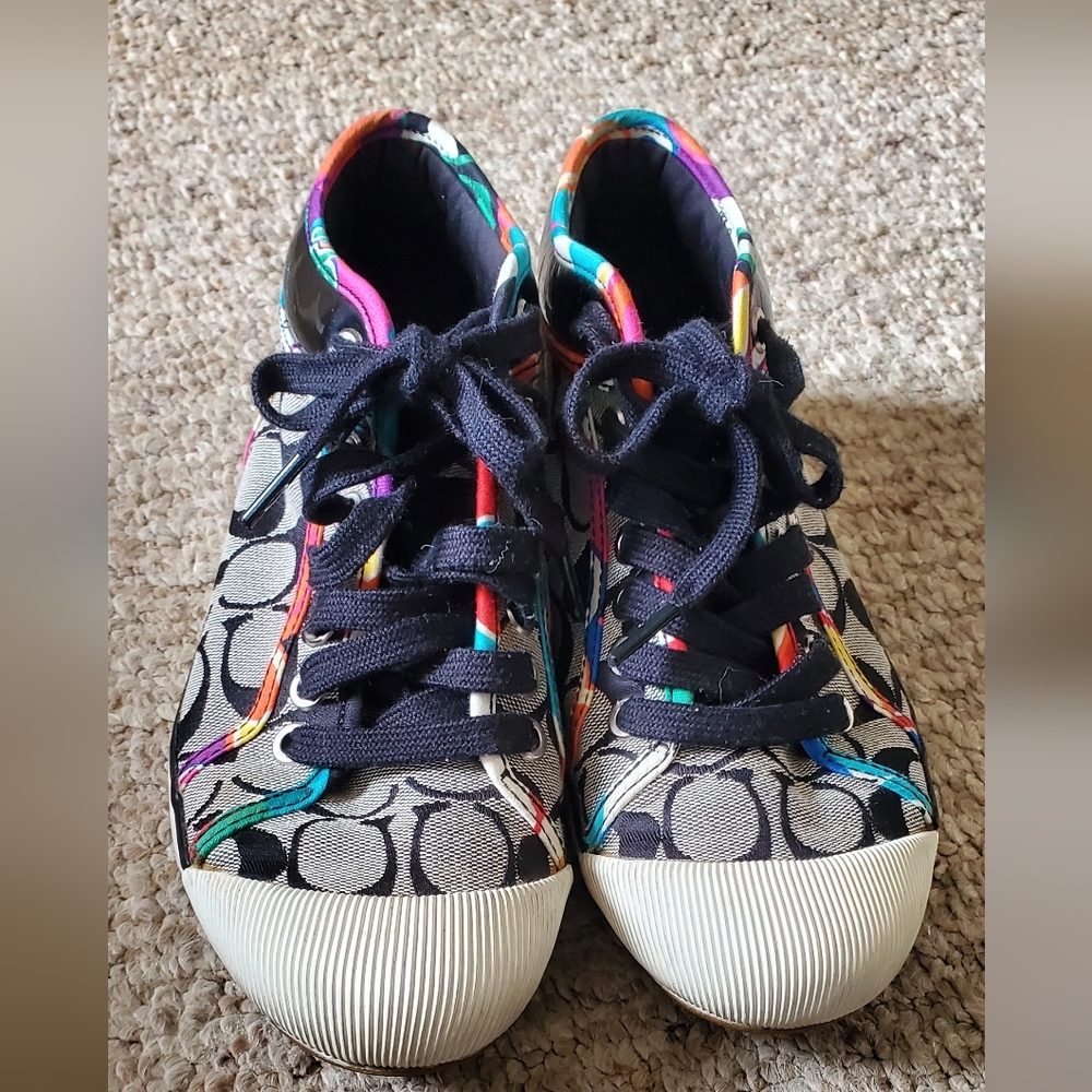 Coach Hightop Sneakers Size 6.5 - Picture 3 of 6